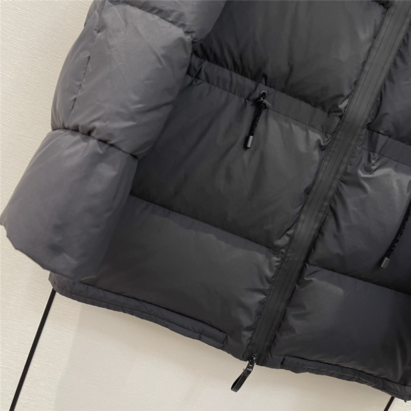 Acne Studios hooded drawstring waist down jacket