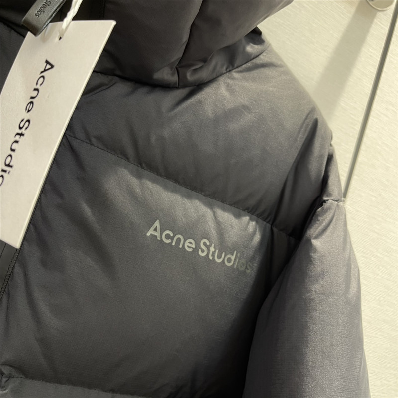 Acne Studios hooded drawstring waist down jacket