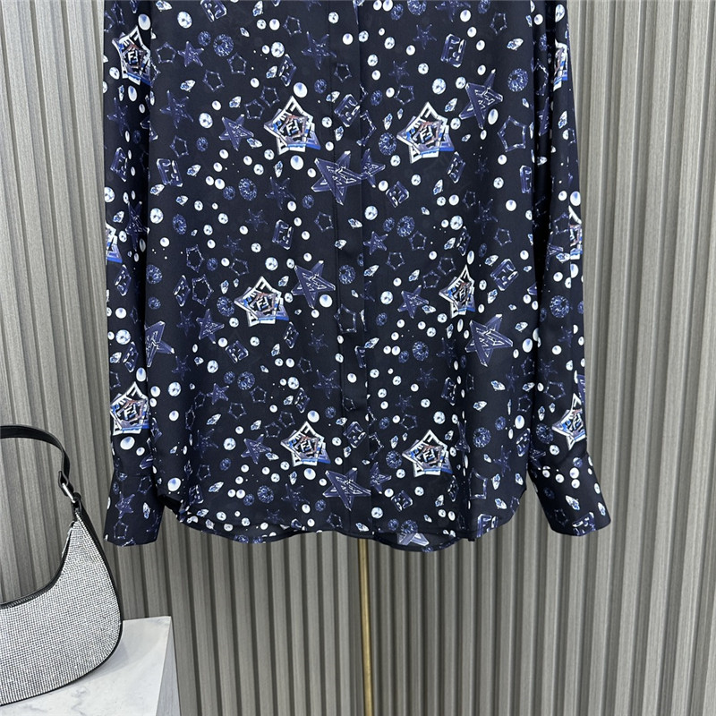 F**di silk printed shirt