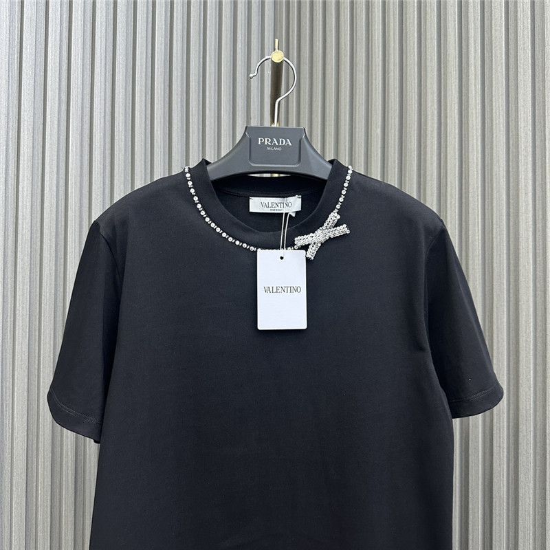Va1e*ntin0 rhinestone bow t-shirt