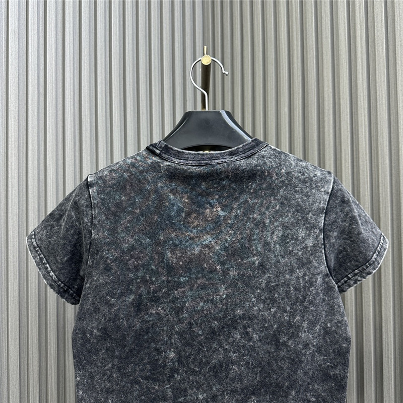 A1exa*der wang distressed t-shirt with embossed letters