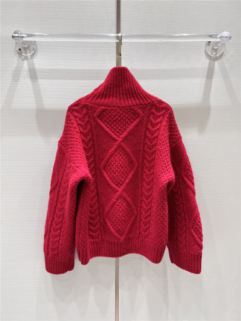 Ce1i*e logo wool turtleneck sweater