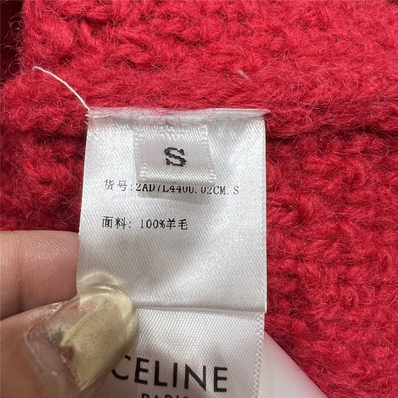 Ce1i*e logo wool turtleneck sweater