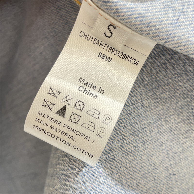 Chloé raw edge denim shirt