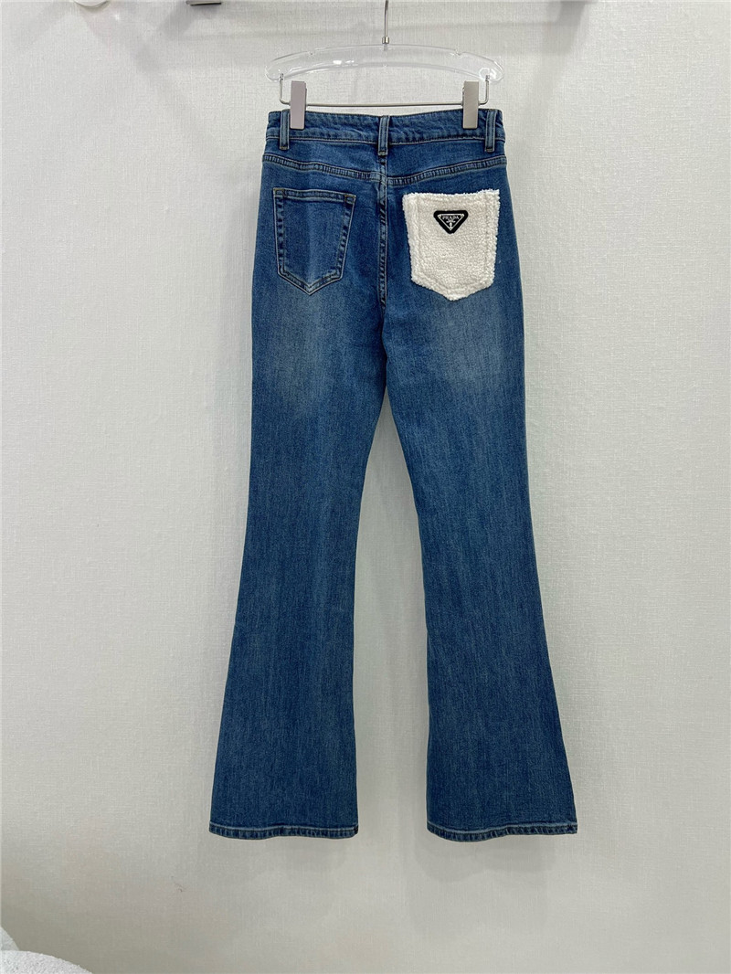 Pra*a high waist flared jeans