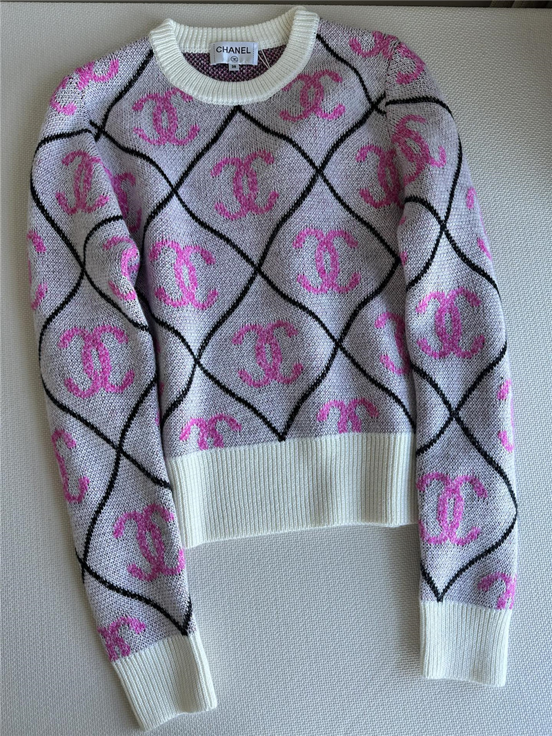 ch**el pink logo D1am0nd sweater