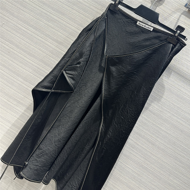 acne studios acetate silk skirt
