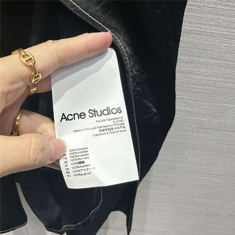acne studios acetate silk skirt