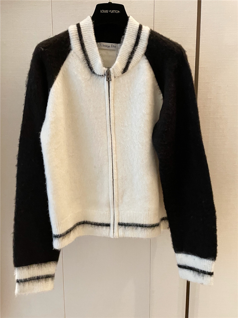 D10r ski zip wool cardigan