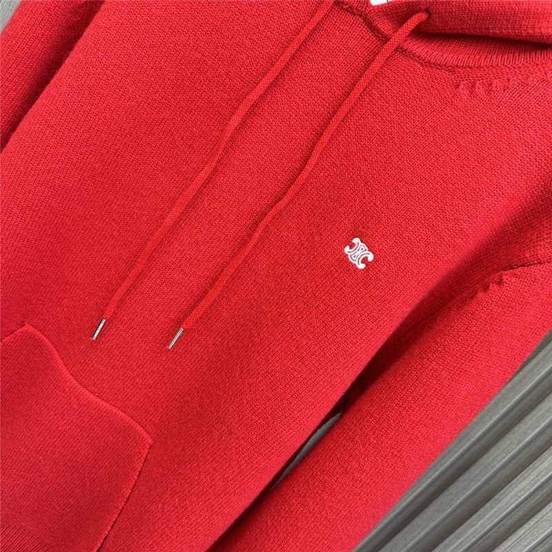 Ce1i*e logo hooded sweatshirt red