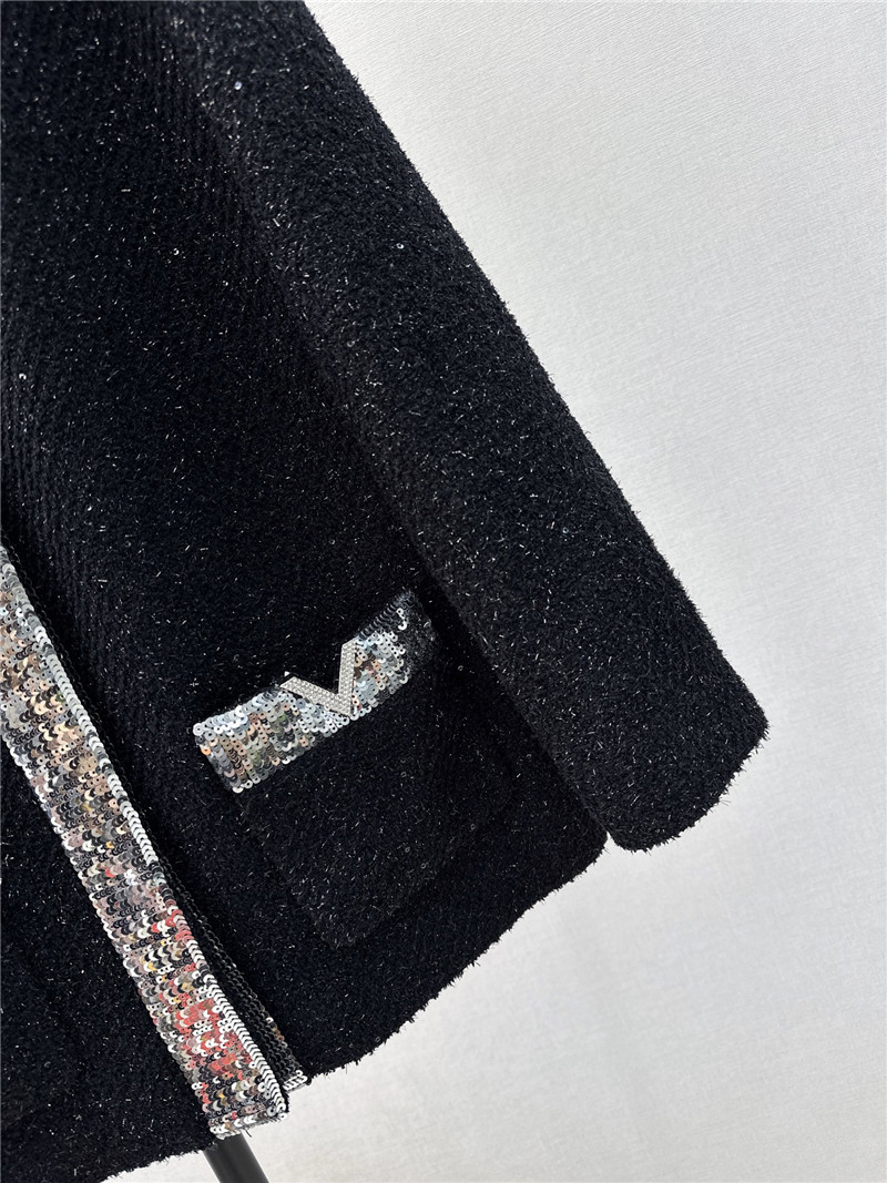 Va1e*ntin0 new sequin embroidered tweed jacket