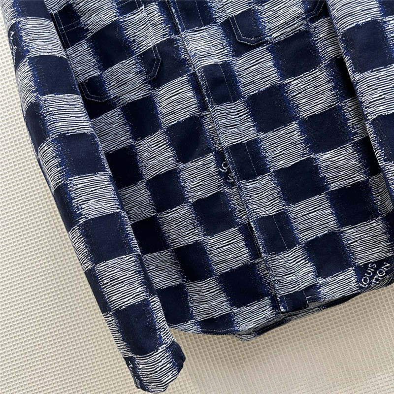 Ce1i*e blue logo checkerboard shirt