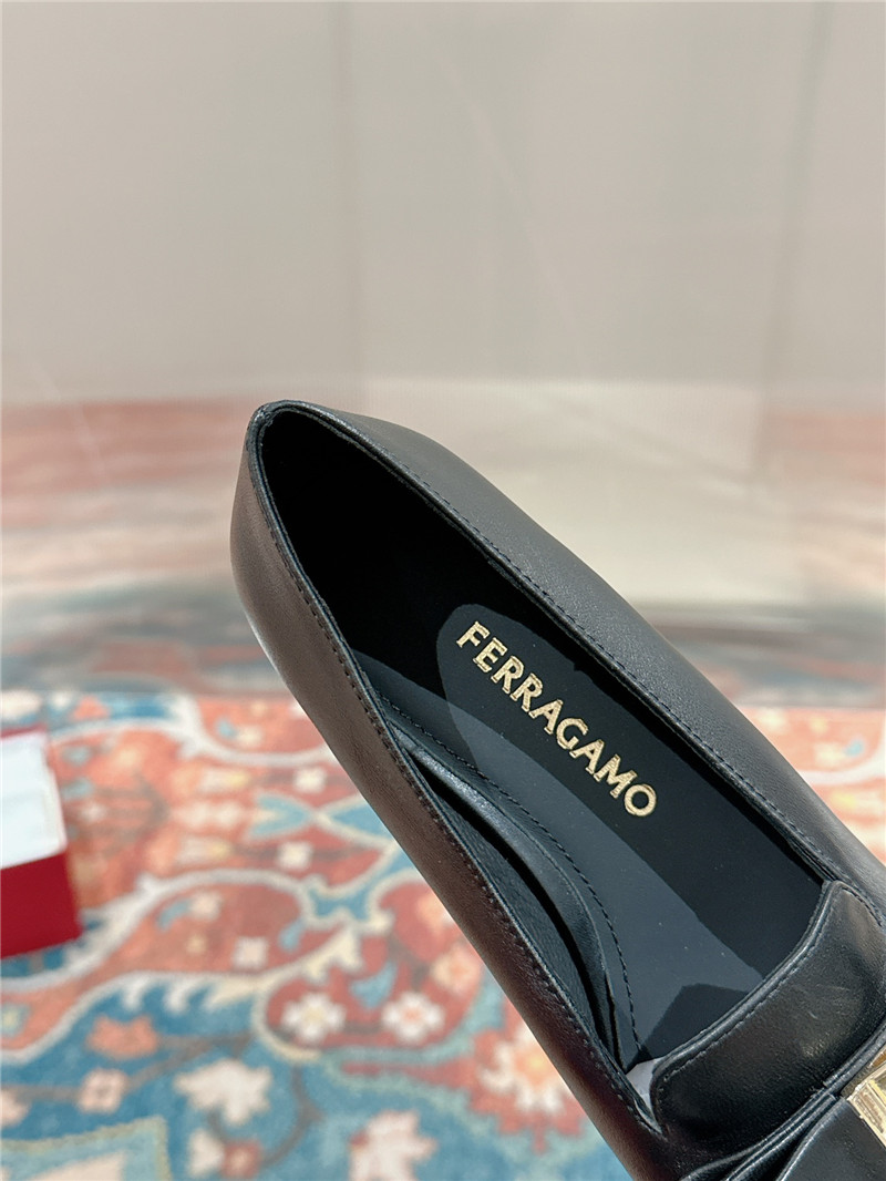 Salvatore Ferragamo new small square toe pumps