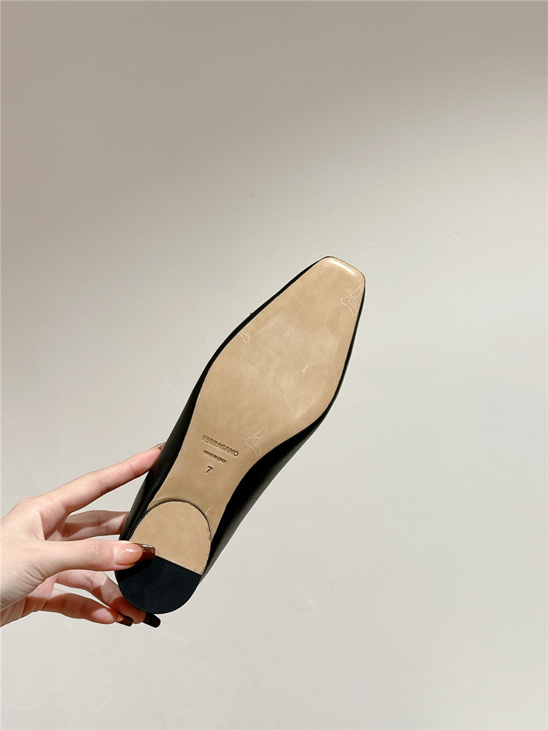 Salvatore Ferragamo new small square toe pumps