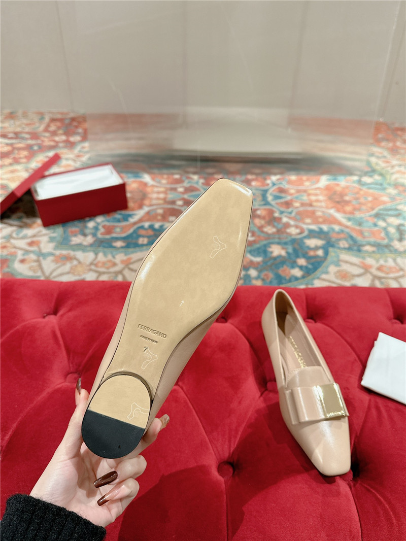 Salvatore Ferragamo new small square toe pumps