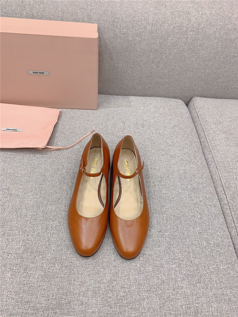 M1um1u new thick heel mary jane shoes