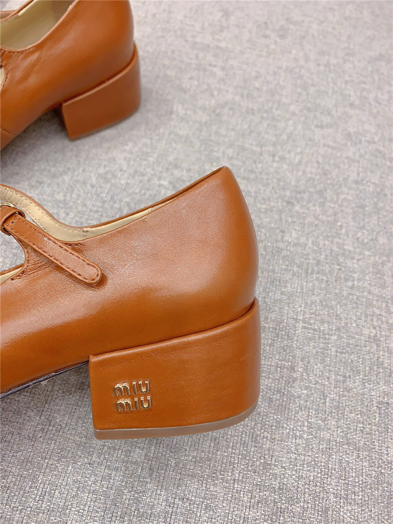 M1um1u new thick heel mary jane shoes