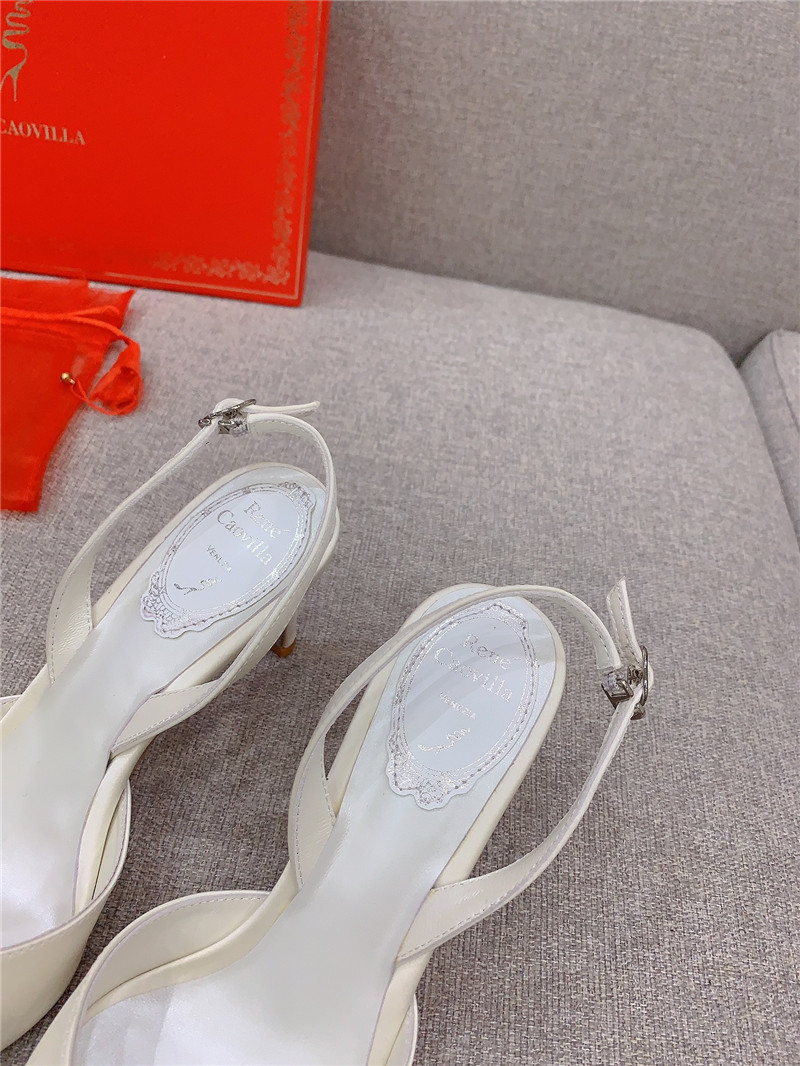 rene caovilla new satin bow high heels