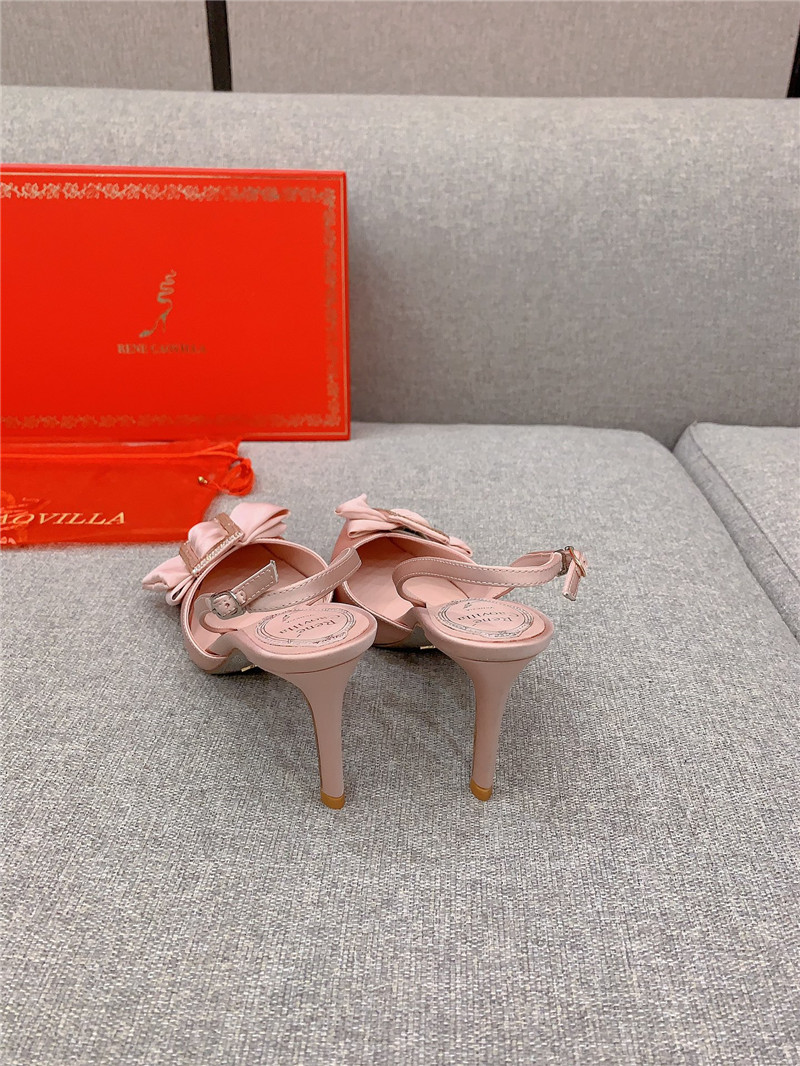 rene caovilla new satin bow high heels
