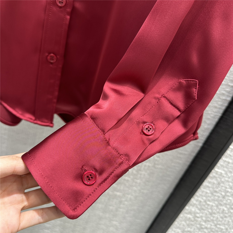 F**di bordeaux red shirt