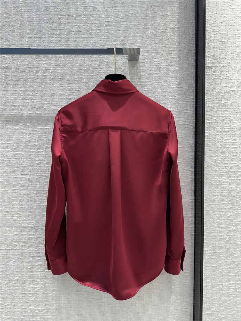 F**di bordeaux red shirt