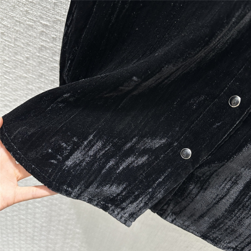 Y51 western style velvet shirt