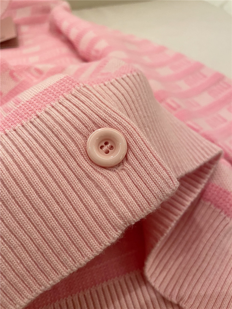 Miu Miu Logo Jacquard Knit Cardigan