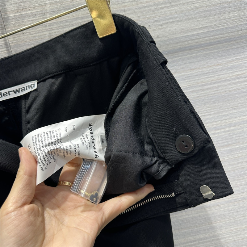 A1exa*der wang worsted fabric straight suit trousers