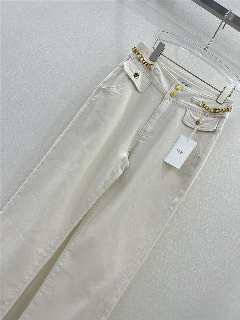 Ce1i*e new two button chain jeans