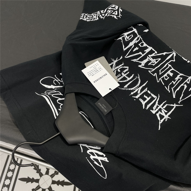 Ba1en*iaga new letter silhouette t-shirt