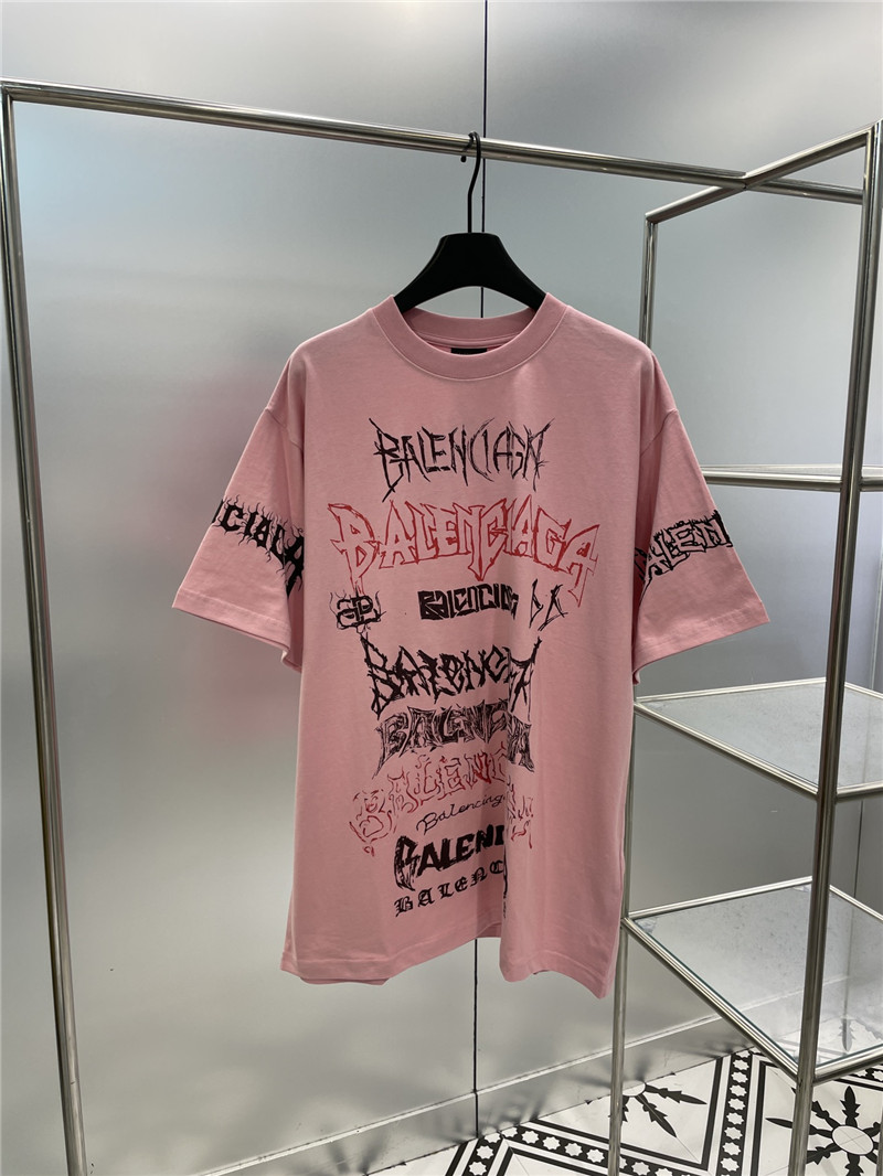 Ba1en*iaga new letter silhouette t-shirt