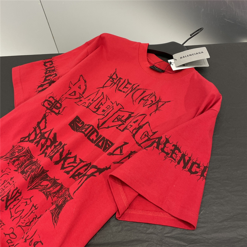 Ba1en*iaga new letter silhouette t-shirt