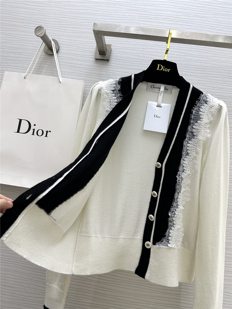 D10r lace cashmere cardigan