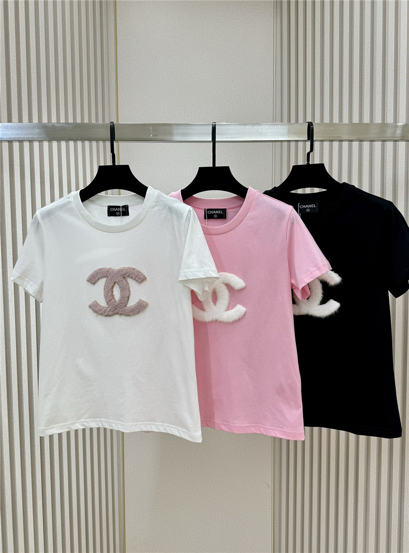 Ch**el round neck short sleeve t-shirt