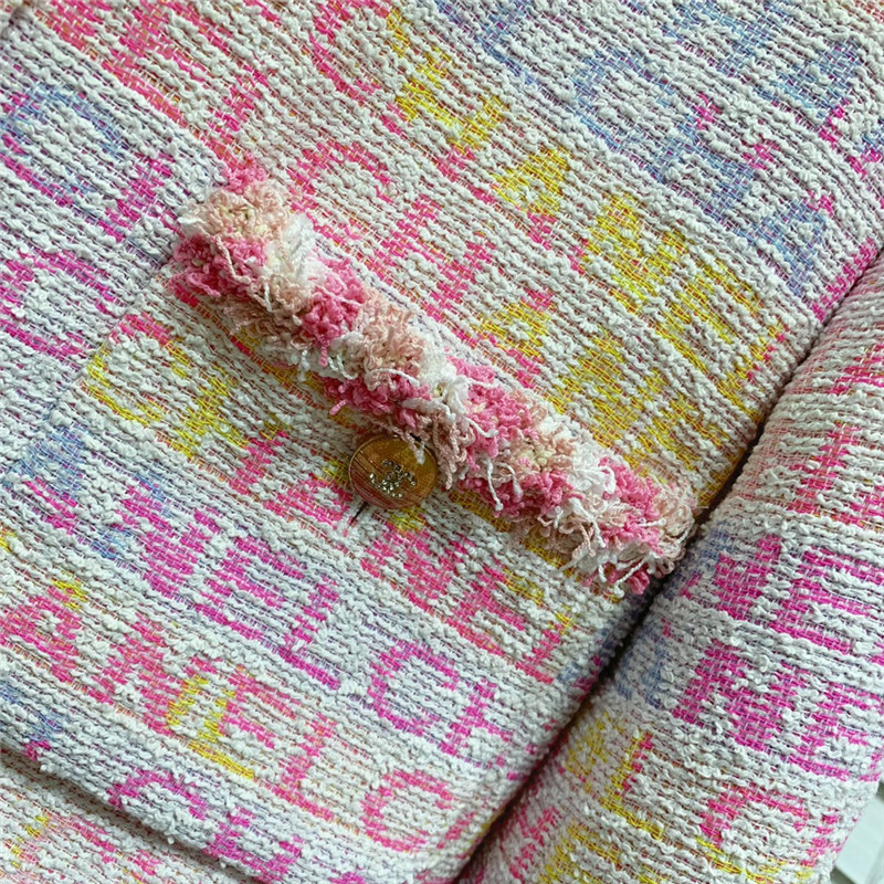 Ch**el bathrobe colorful monogram short coat