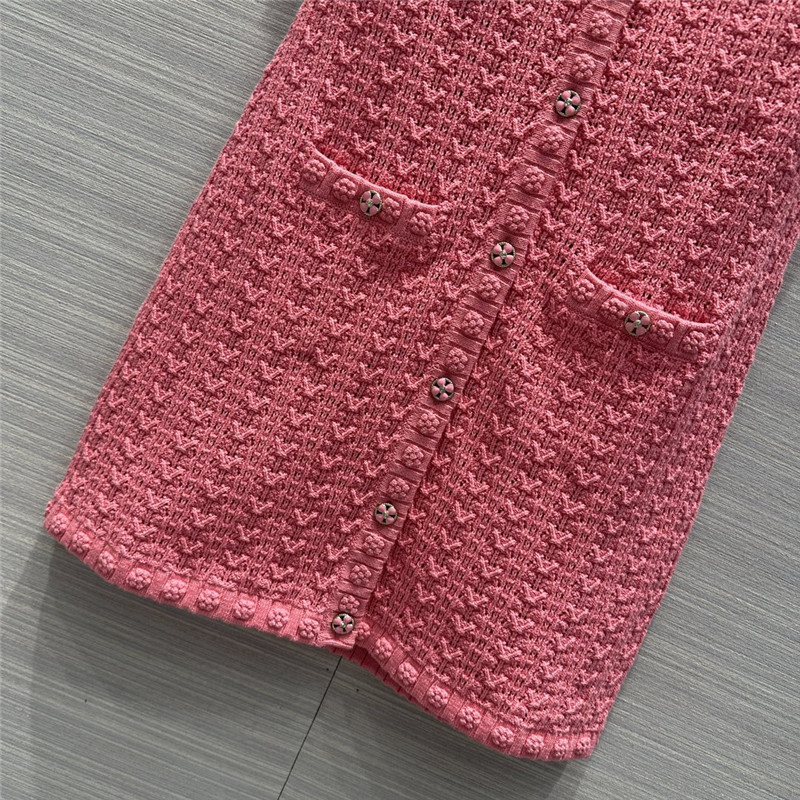 Ch**el hollow embossed woven tank top dress