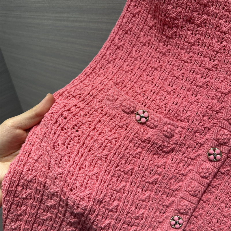 Ch**el hollow embossed woven tank top dress