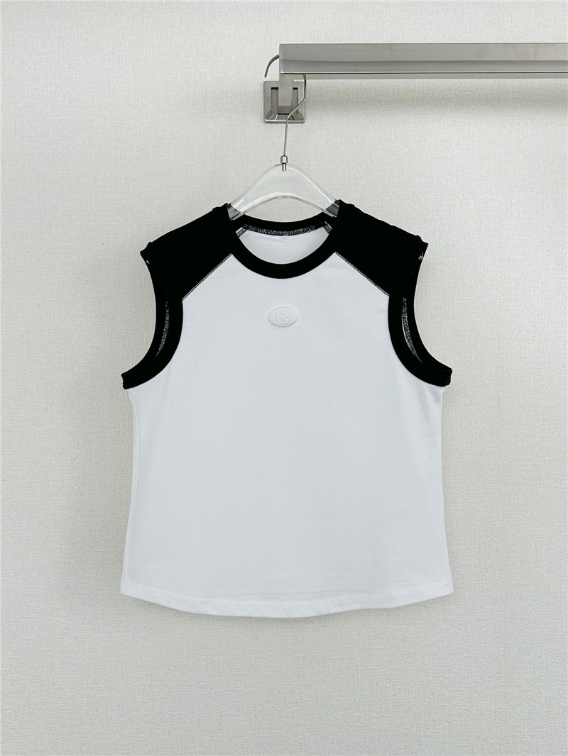 A1exa*der wang oval logo contrasting vest