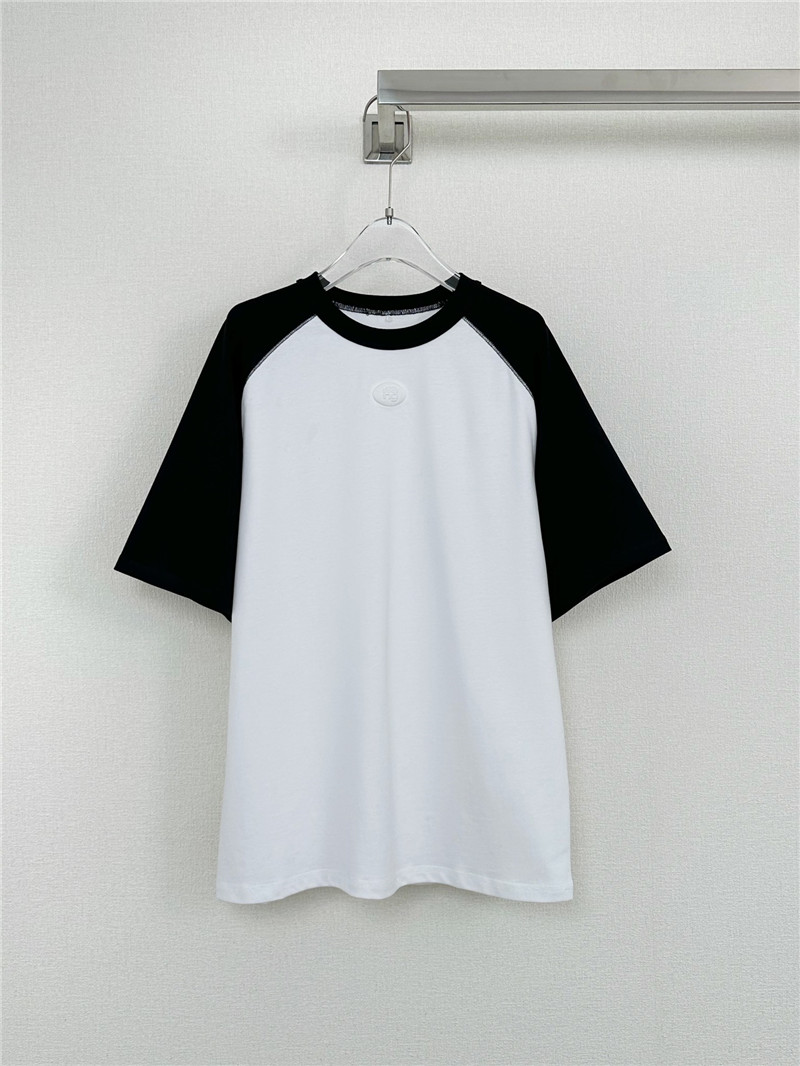 A1exa*der wang oval logo contrast short-sleeved t-shirt