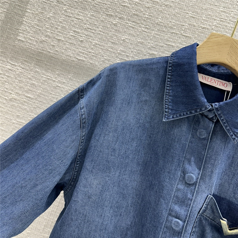 Va1e*ntin0 short denim shirt