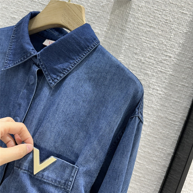 Va1e*ntin0 short denim shirt