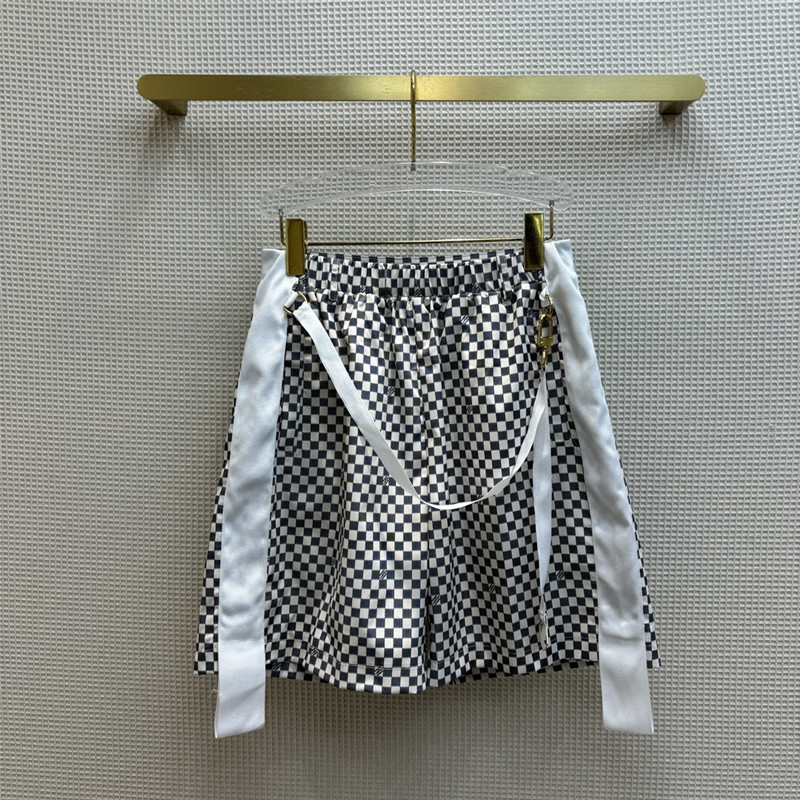 l0vis Vvtt0n lv contrasting checkerboard shorts