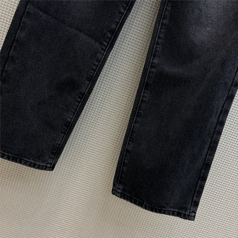 A1exa*der wang straight leg jeans with back pocket lettering