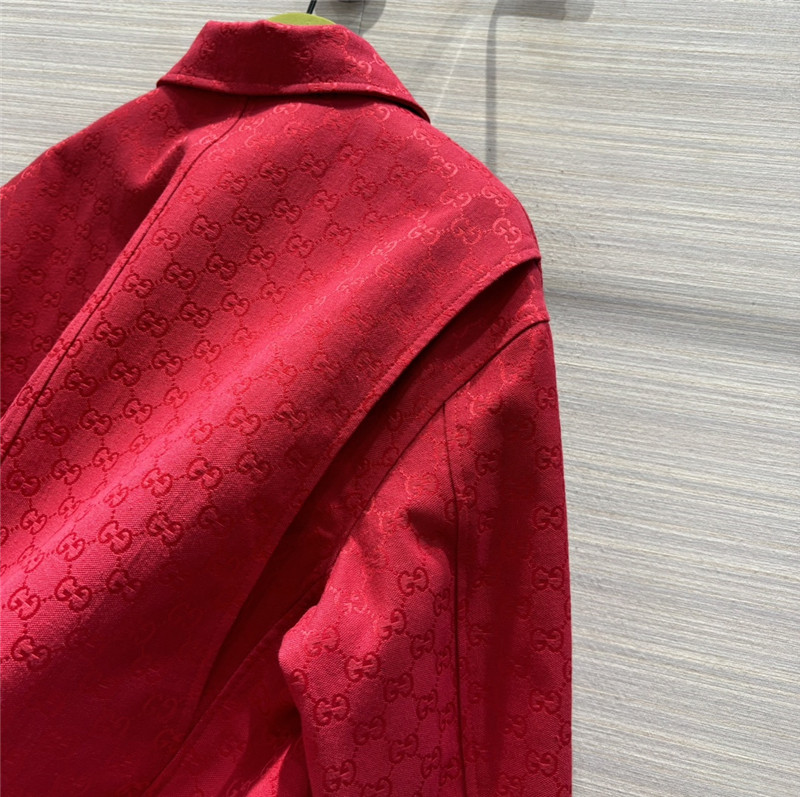 Gvc*1 double g presbyopia jacquard lapel jacket