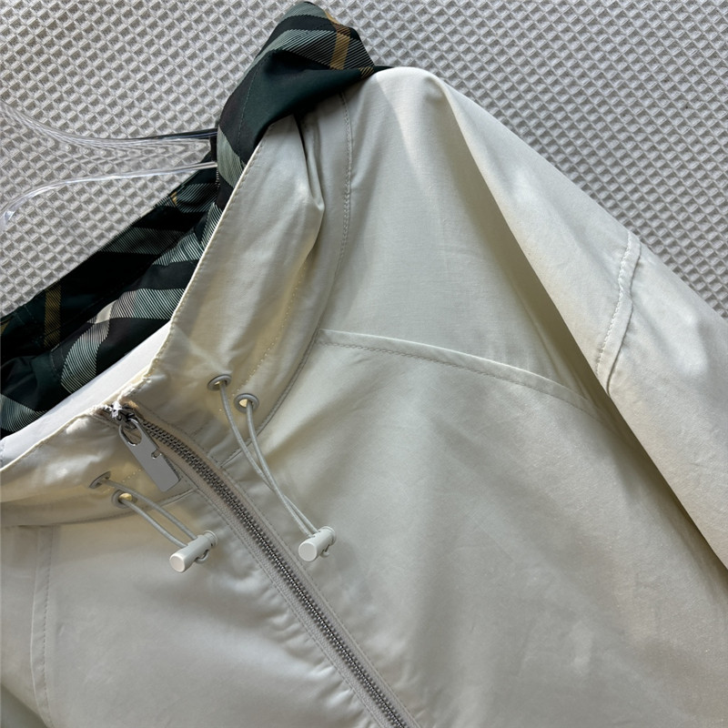 Bv*b*rry hooded trench coat