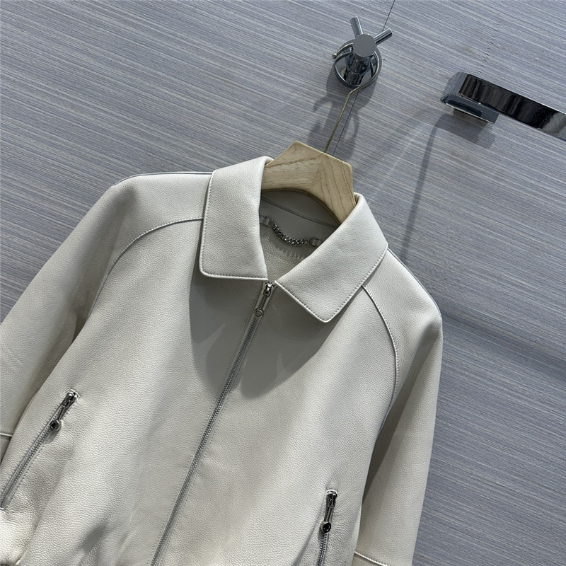 H**me5 premium fine-grained lambskin lapel jacket