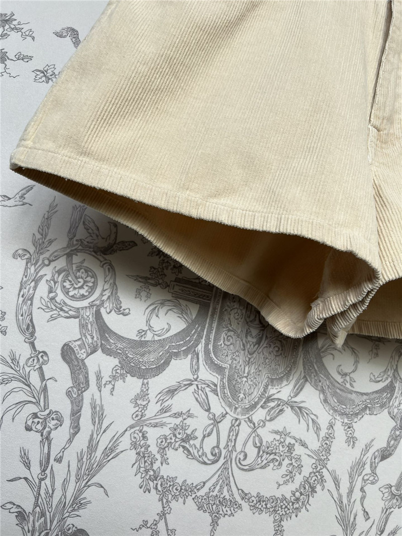 M1um1u new corduroy jacket and shorts set