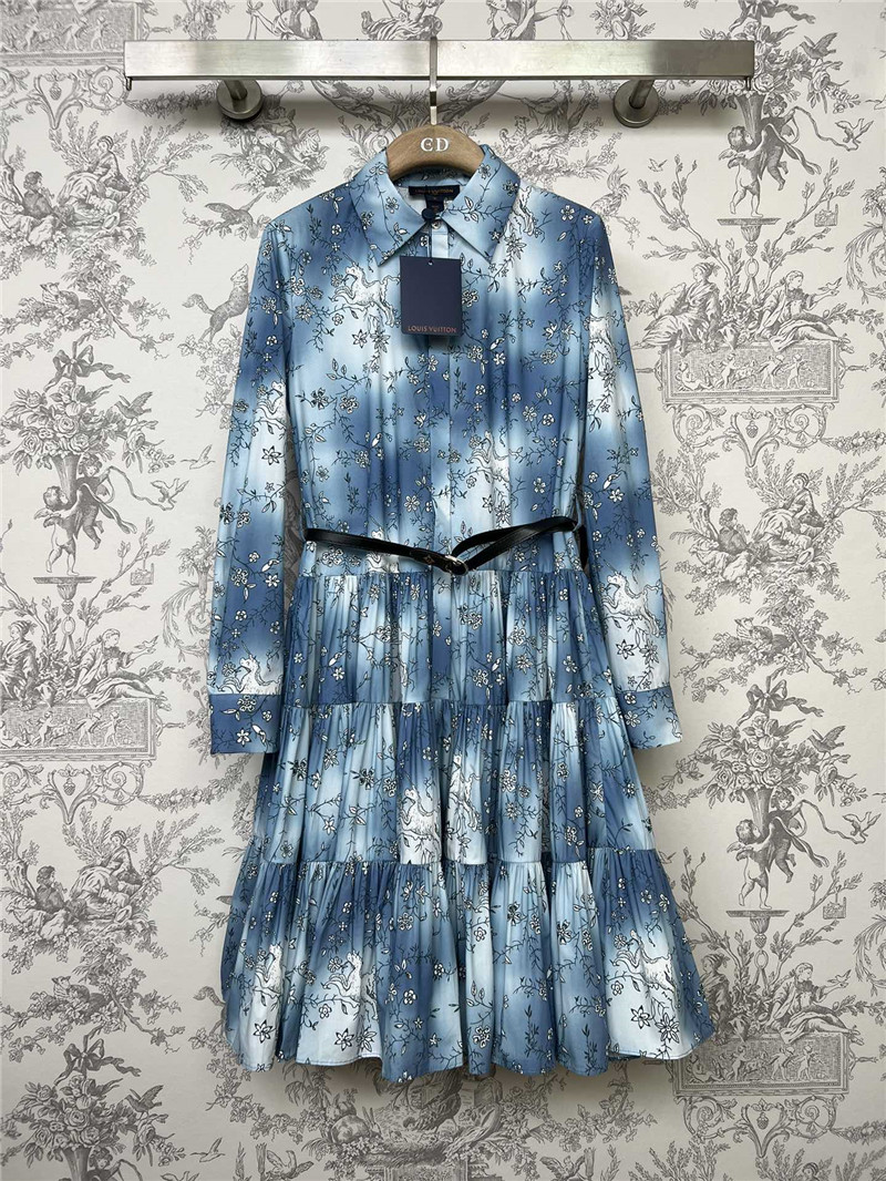 l0vis Vvtt0n lv new tie-dye printed dress