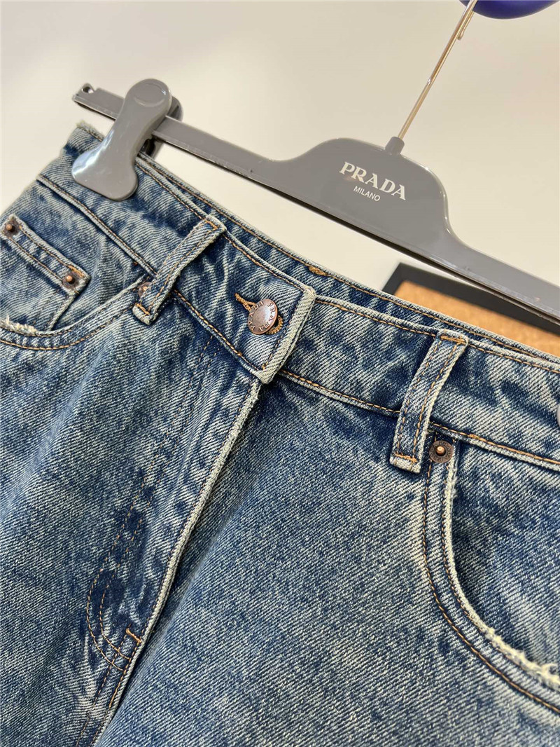Pra*a high waist straight jeans