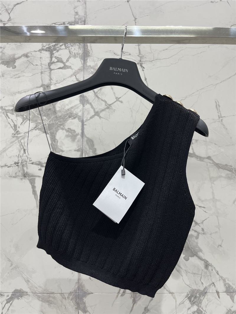 Balmain one-shoulder camisole